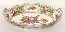 Dresden Porzellan Potschappel Durchbruchschale ca.1910 L&auml;nge 30,5 cm