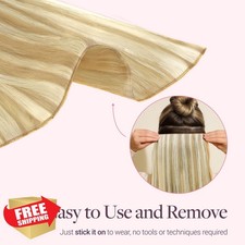GOO GOO P16/22A Blonde Tape In Hair Extensions 16" 50g Remy Human Hair Weft L...