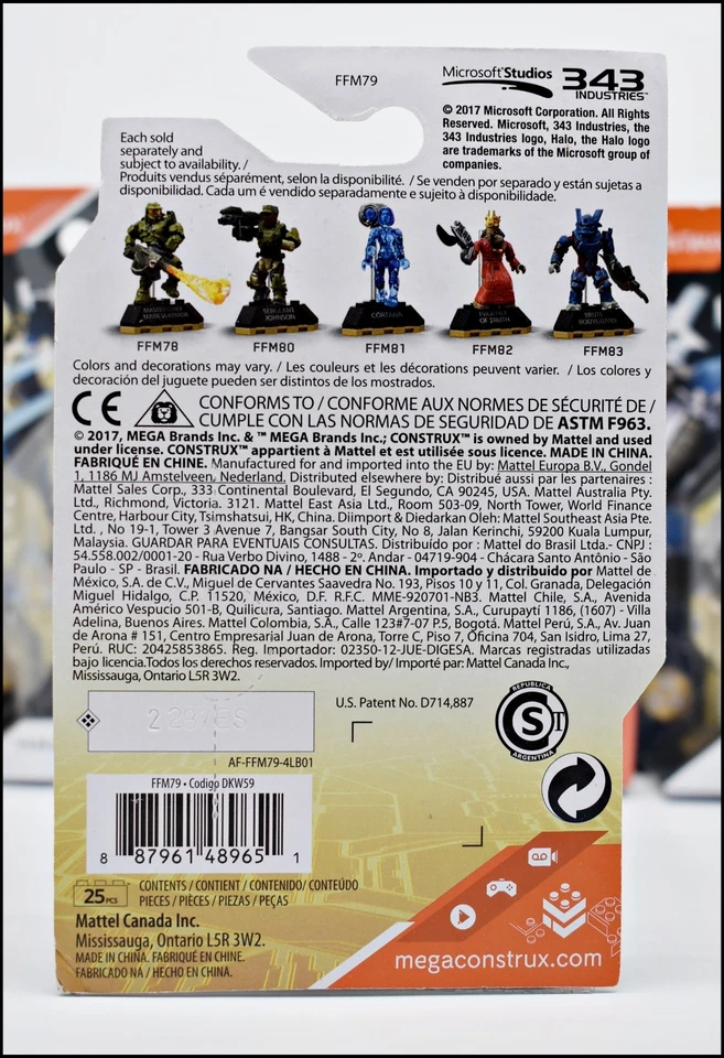 NEW HALO MEGA CONSTRUX BLOKS HEROES SERIES 5 GOLD ARBITER MINIFIGURE FFM79 - Image 3 of 4