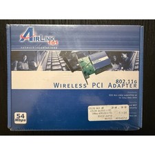 Airlink 101 802.11g Wireless PCI Adapter 54Mbps Desktop WiFi Card New Sealed