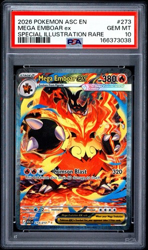 Mega Emboar ex graded PSA 10 for sale on eBay