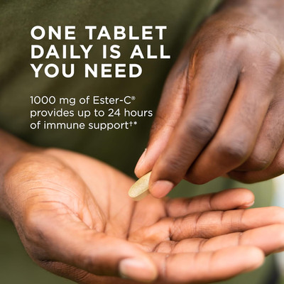 Ester-C plus 1000 Mg Vitamin C (Ascorbate Complex) - 180 Tablets - Gentle & N...