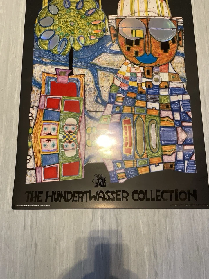 Friedensreich Hundertwasser (1928-2000) Kunstdruck: TROPENCHINESE - Bild 4 von 4