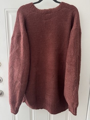 Nike Oversized Phoenix Cozy Knit Bouclé Women's L Cardigan Red