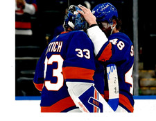 NEW YORK ISLANDERS DAVID RITTICH SIGNED PEP TALK  8X10