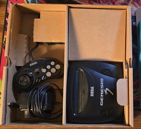 Sega Genesis III Model 3 Console Core System Complete In Box CIB! 