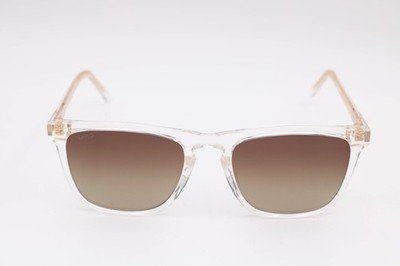 WMP Wesley Clear Square 1024 Polarized Sunglasses 53-21-150