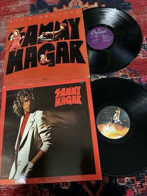 SAMMY HAGAR LP LOT ALL NIGHT LONG STREET MACHINE VG+ VAN HALEN