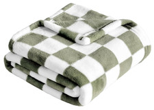 Yurhap Checkered Baby Blanket Fleece Baby Blankets for Boys, Ultra Soft Cozy Flu