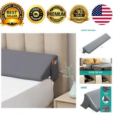 King Bed Wedge Pillow for Headboard Gap/Bed Mattress Gap Filler Wedge,Bed Gap...