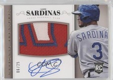 2014 Panini National Treasures Gold 6/25 Luis Sardinas #177 Auto 03hd