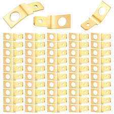 50Pcs Solderless Quick Disconnect Adapters,1/4" Male Tab 10 Stud Spade