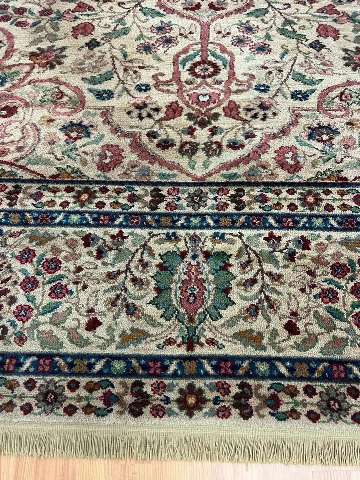 8'8" x 10' Karastan Tab riz Design Oriental Rug - Full Pile - Made in USA - Image 3 of 4
