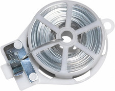 Weststone - 100ft 30m Plastic Oval Twist Tie Spool with Cutter Clear -1pc 