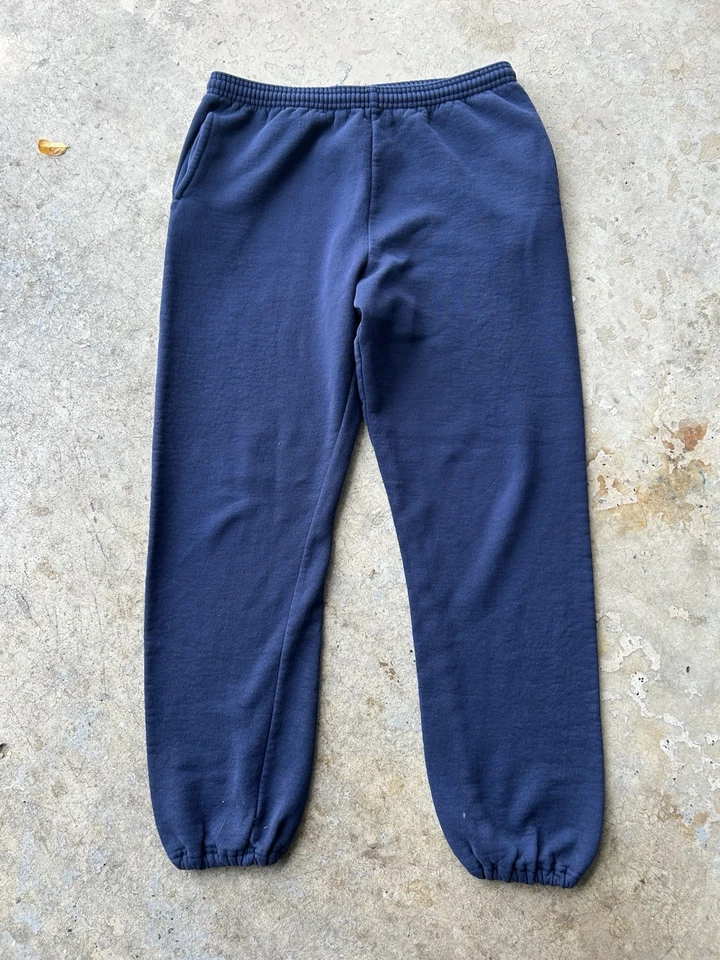 Pantalones deportivos Russell vintage años 90 grandes azul marino en blanco hechos en EE. UU. Foto 2 de 4