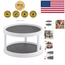 Efficient Non-Skid 12-Inch Turntable - Perfect for Kitchen Pantry Organization