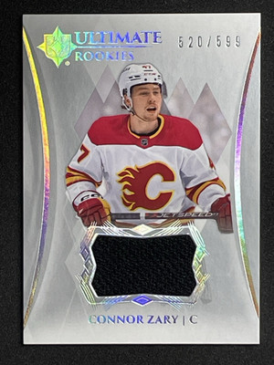 2023-24 Ultimate Collection #103 CONNOR ZARY Ultimate Rookies Jersey Patch /599