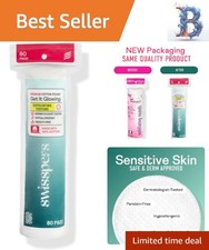 Cotton Exfoliating Rounds - 80 Count Facial Pads for Radiant Skin