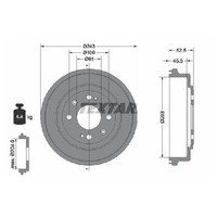 2X Bremstrommel Hinten FüR Honda Civic MA MB MC 94 Bis 01 Textar D15Z3 AR30737