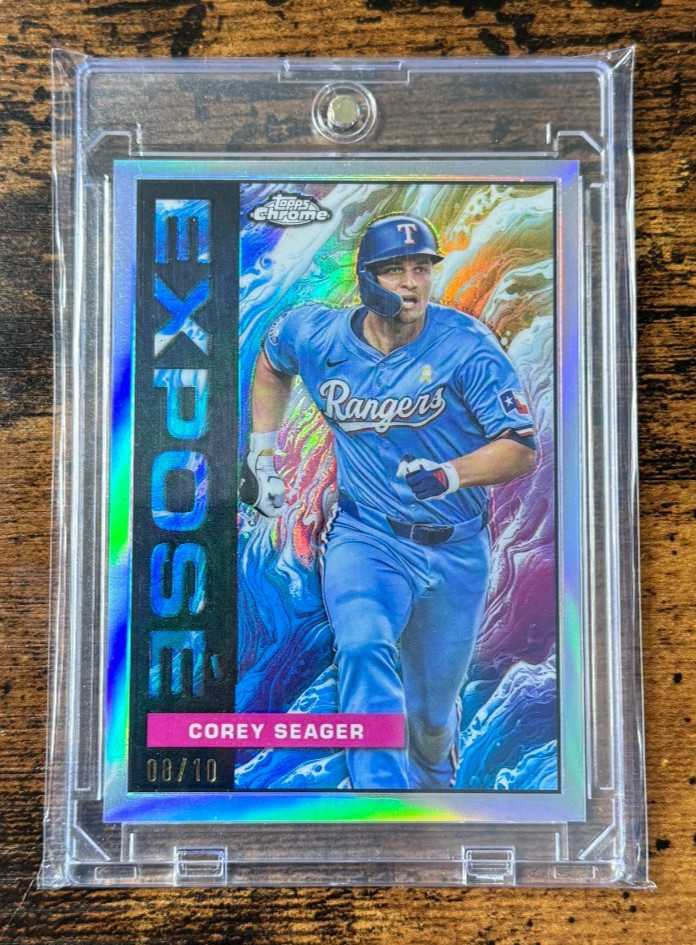 2025 Topps Chrome Corey Seager Expose SSP Case Hit #8/10 Rangers