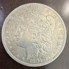1891 Morgan Silver Dollar $1 Coin Circulated 90% Silver Uncertified