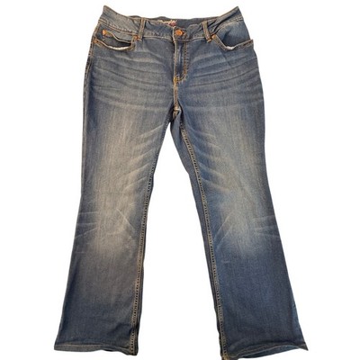 Wrangler Womens Mae Bootcut Jeans Medium Wash Denim 15/16 Western Cowgirl Rodeo