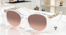 MICHAEL KORS MK2264U 301513 Pienza Crystal Pink Grad Brown 53mm Women Sunglasses