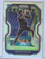 TREVON DIGGS 2020 PANINI PRIZM SILVER PRIZMS SSP RC #335