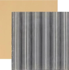 Crate Paper, Crate Avenue, Simple, 1 x 12", Stripes Cardstock, Double Sided
