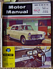 Motor Manual 1963 Jan Falcon Futura XL Land Rover Haflinger Mercury MG Greythorn