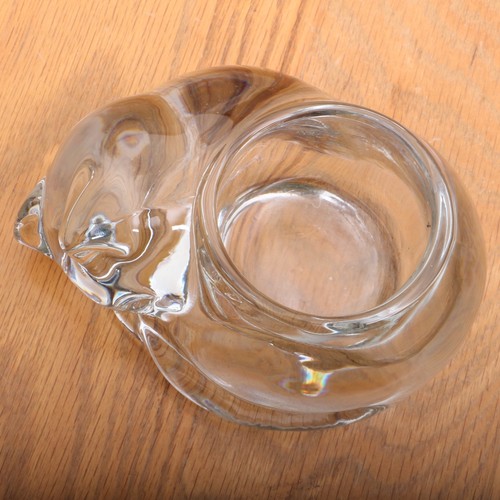 Vintage Glass Cat Votive Candle Holder - Picture 4 of 5