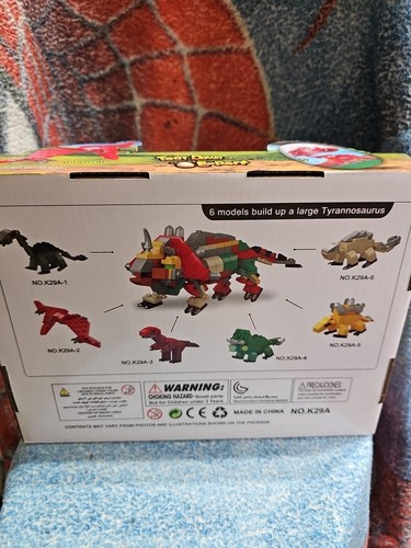BLOCKS WORLD DINOSAURS - SET OF 12 EGGS CREATE YOUR OWN DINOSAURS - Picture 12 of 14