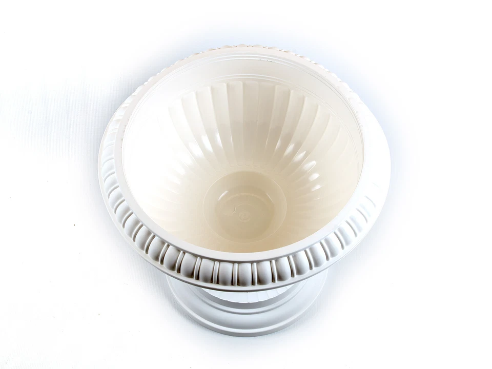 Pflanzpokal Amphore Pflanzgefäß Pflanzkübel Blumenspindel H 36 cm Weiss EB - Bild 4 von 4