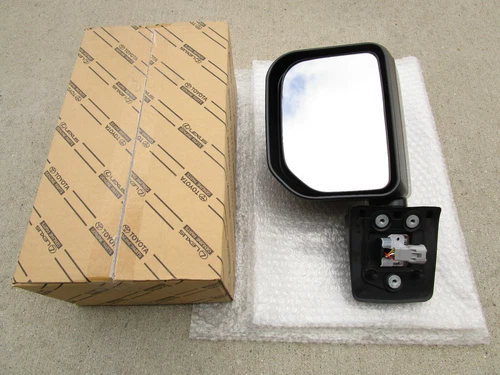 09 - 14 TOYOTA FJ CRUISER FRONT LEFT SIDE DOOR MIRROR W/ LIGHT BLACK OEM NEW