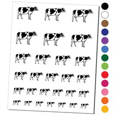 Farm Dairy Cow Milk Side Temporary Tattoo Water Resistant Fake Body Art Set