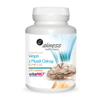 ALINESS Calcium + K2 MK7 & D3 100 kaps. - Knochen, Zähne, Mineralisierung