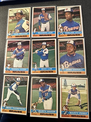 1976 Topps Atlanta Braves 24 Card Lot