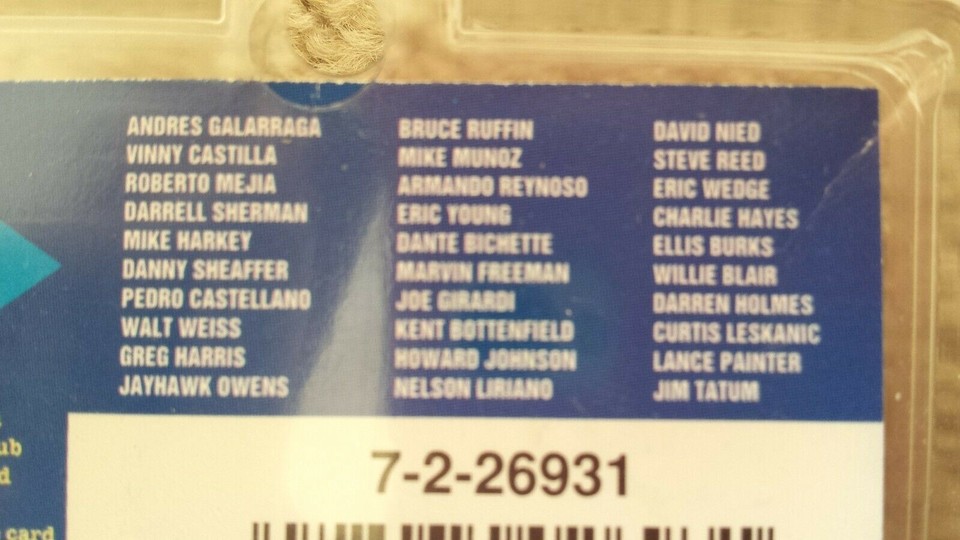 COLORADO ROCKIES BASEBALL COMPLETE TEAM CARD SET 1994 eBay