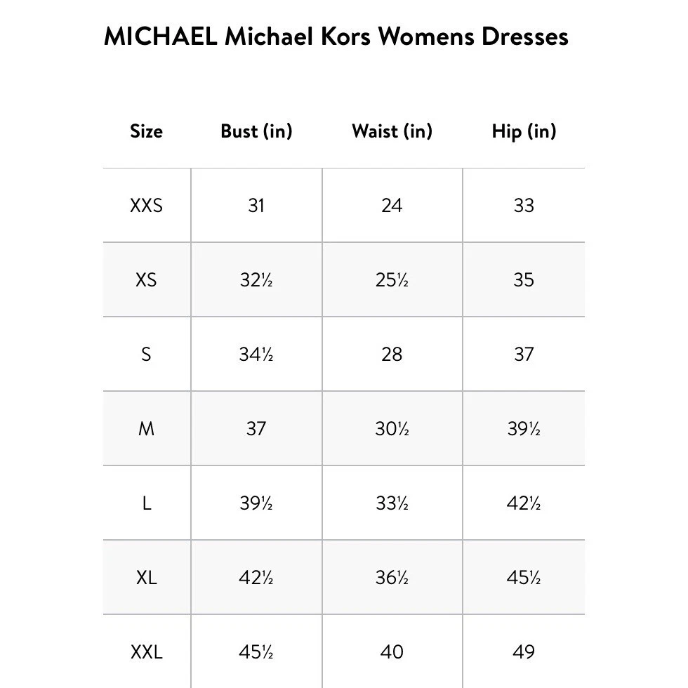 Abito da donna Michael Kors maniche lunghe raso flounce calendula taglia small nuovo con etichette