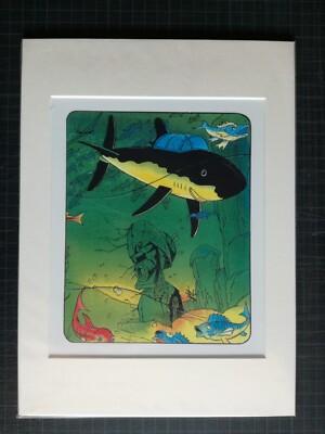 Tim und Struppi, tintin, Bild Druck 22x30 in Passepartout, OVP, neu