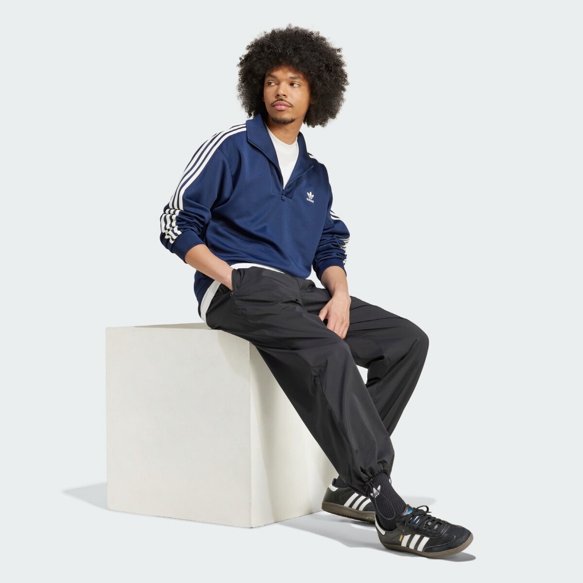 Adidas Originals Mens ADICOLOR FUNNEL NECK TRACK TOP IZ4805 Adidas Originals Mens ADICOLOR FUNNEL NECK TRACK TOP IZ4805