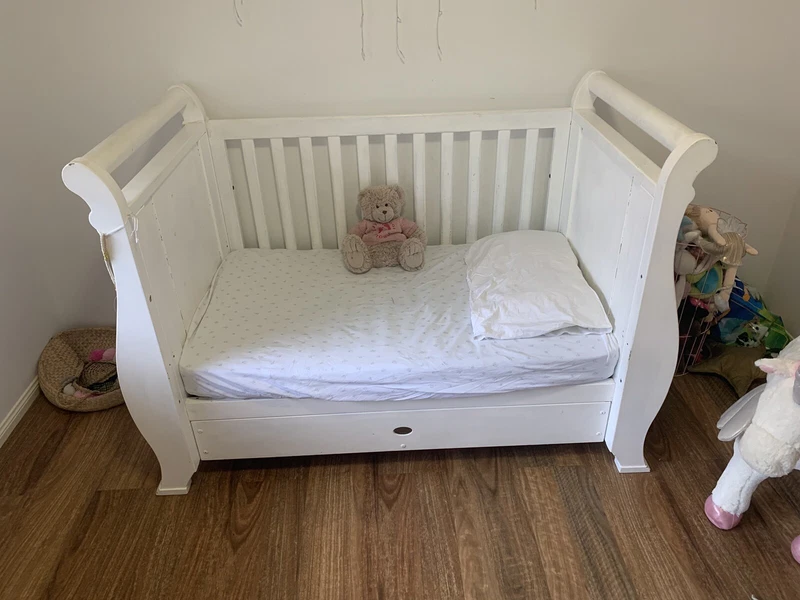 boori 3 in 1 sleigh cot bed