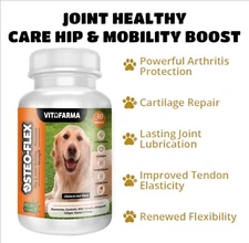 Vitofarma Hip & Joint support for Dog | Canine Supplement Mobility Boots 30 Chew
