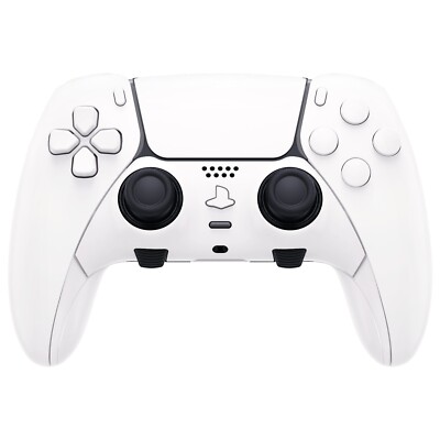 Soft White MODDEDZONE EDGE Controller for PS5 with Exclusive and Unique Design