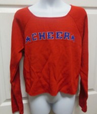 BODYWRAPPERS CHEER PULLOVER TOP RED SILVER NAVY GIRLS 8-10C 12-14C Sweater