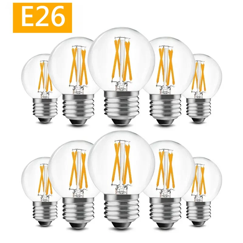 10Pack G50 LED Light Bulbs Dimmable 4W 6W E12 E26 Chandelier Ceiling Fan Lamp - Image 3 of 4
