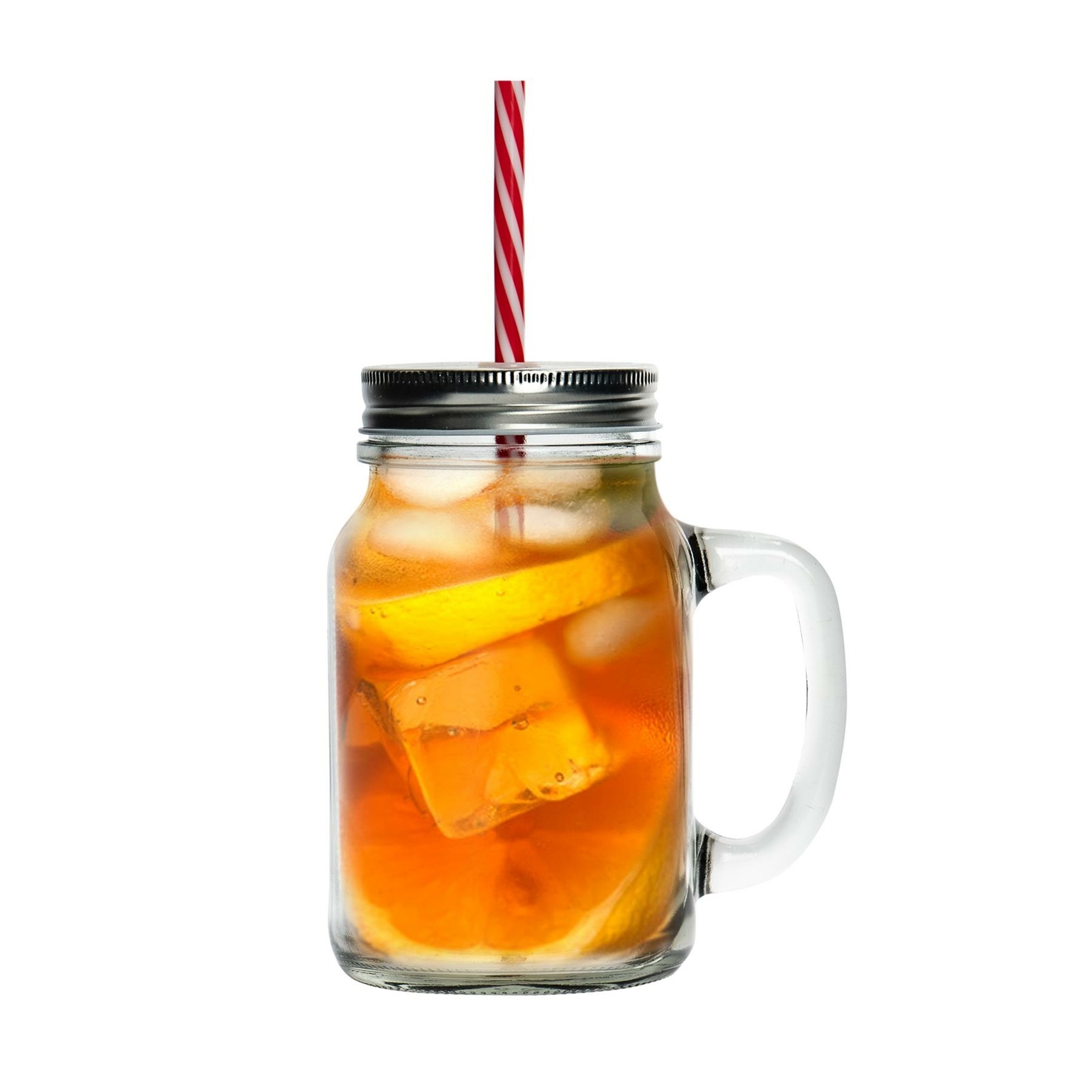 4x Mason Drinking Jar Glasses with Straws Retro Cocktail Serving Jug