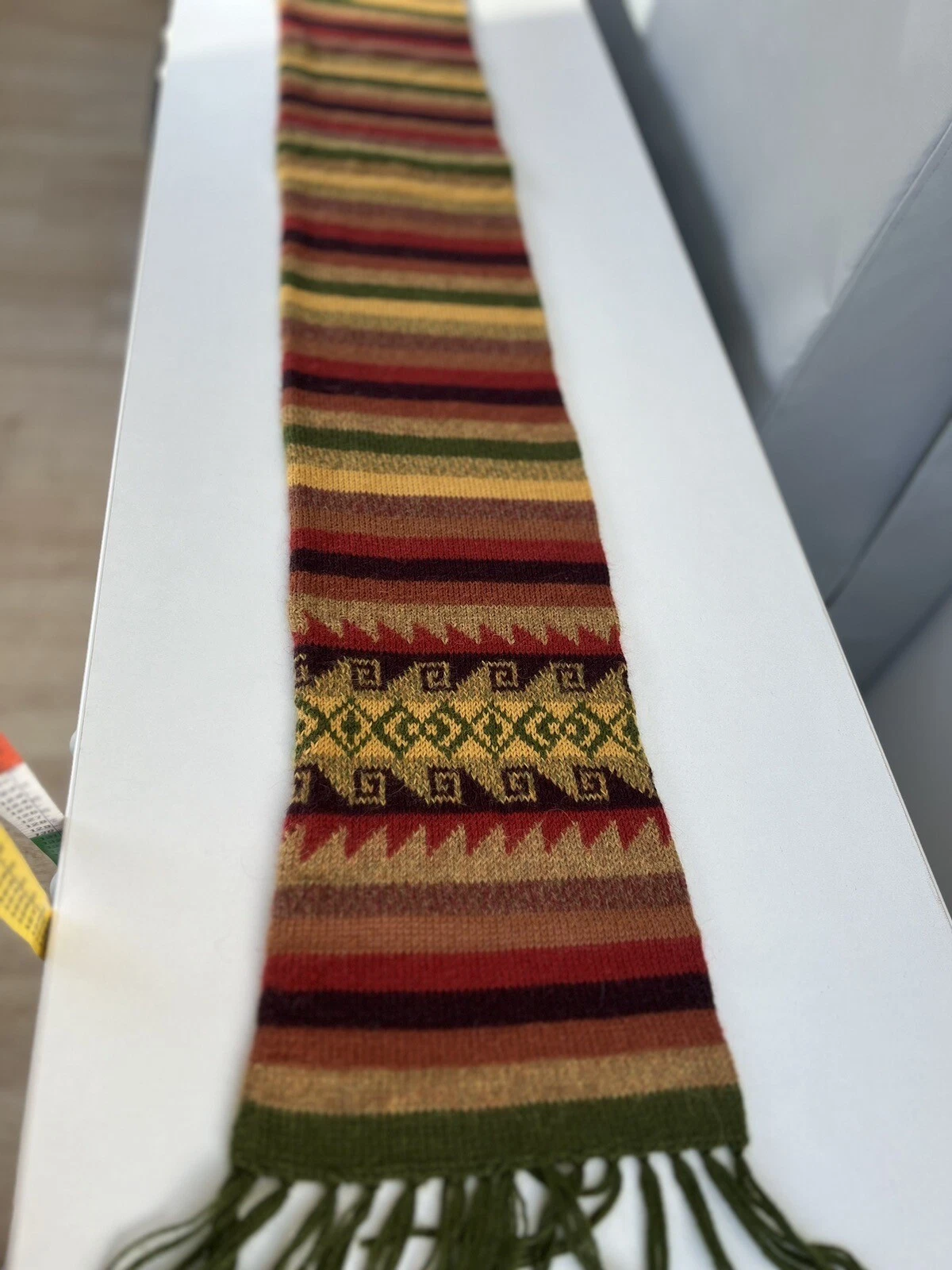 Traditional Peruvian Multicolour Alpaca Scarf