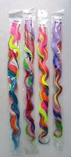 THD Hair Synthetic Fiber Har Extensions, Training Hair, Multicolor, 24 pcs, 20"