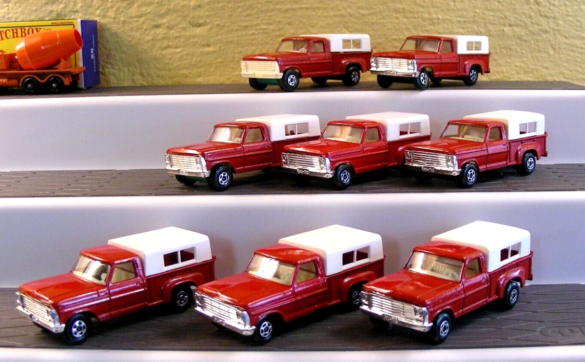 Matchbox Lesney Superfast No. 6 Ford Pick-Up 8 VARIATIONS with Original  Boxes